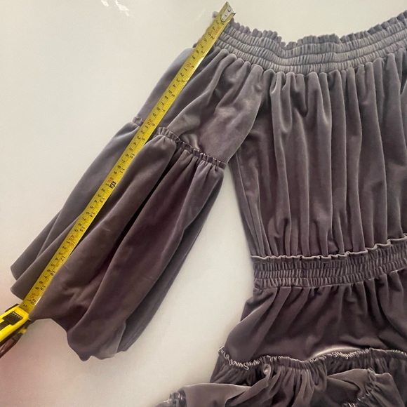 MISA Los Angeles Talin Metallic Velvet Dress - Picture 13 of 14